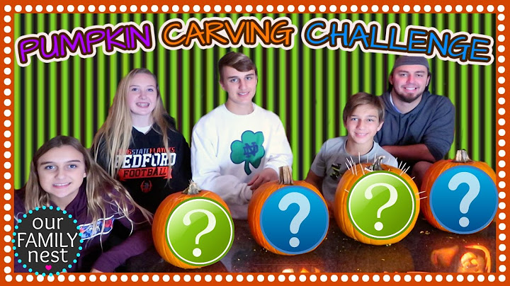 PUMPKIN CARVING CHALLENGE - YOU VOTE WHO WINS!