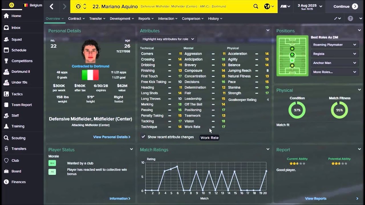 Football Manager Tips - Select Stat Analysis