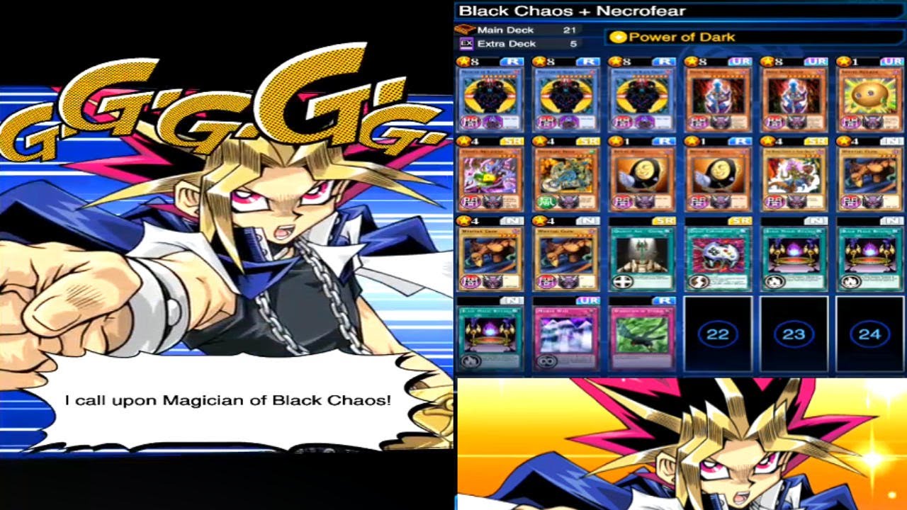 Yu Gi Oh Duel Links Magician Of Black Chaos Necrofear Deck Yami Yugi F2p Youtube