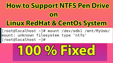 How to Mount NTFS Usb Drive in RedHat & CentOs System
