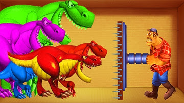 All Dinosaurs T-rex vs Mad Jack & Vise | Kick The Buddy Android Gameplay Walkthrough (Android/IOS)