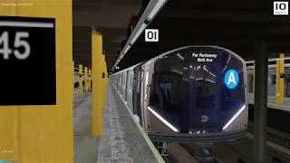 OpenBve NYCT (A) R211 Chasing the A Train to 125th St