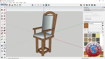 CREATE SIMPLE 3D CHAIR MODELING & DESIGN WITH LEGS, SKETCHUP PRO