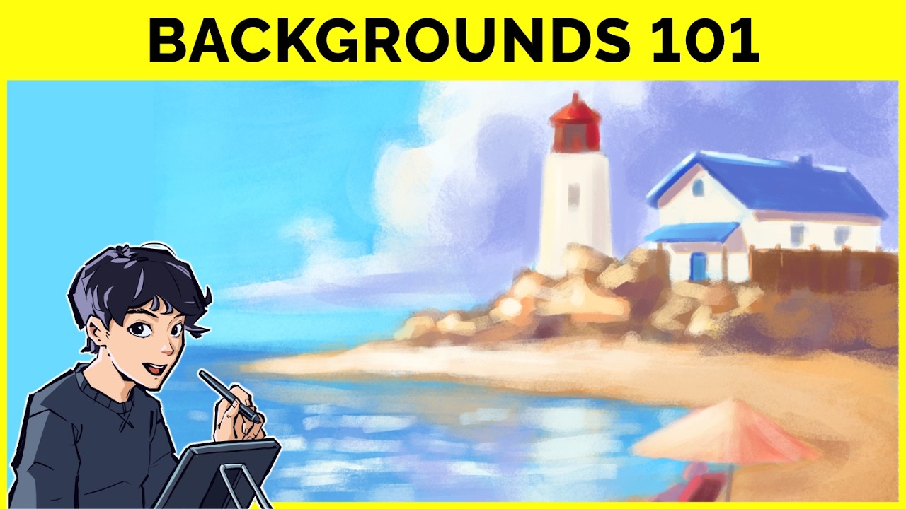 🔴 How to Draw Backgrounds for Your Characters