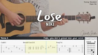 PDF Sample Lose - NIKI guitar tab & chords by Kenneth Acoustic.