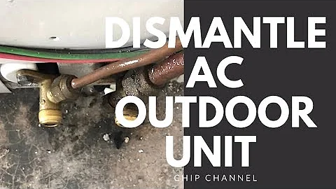 How to dismantle air condition outdoor unit without gauge. - DayDayNews