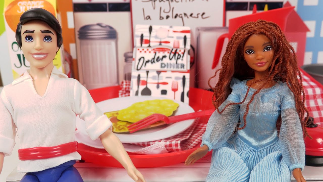 Sirène Ariel et Prince Eric au Restaurant