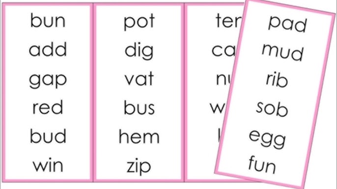 Montessori Language-Pink Word List - YouTube montessori-language-pink-word-list-youtube