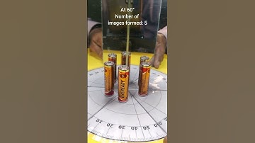 Formation of Multiple Images Between two Plane Mirrors #science #shortvideos
