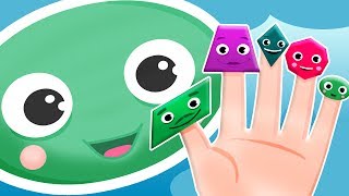 SHAPES SONG - Learn the shapes with Daddy Finger! Nursery Rhymes Finger Family