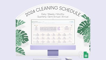 2023 & 2024 Cleaning Schedule - Google Sheets Template