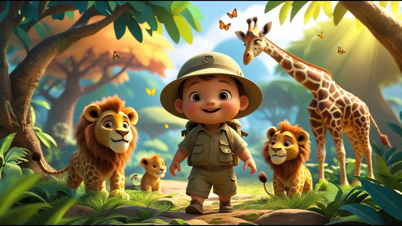 🌴🦁 Jungle Safari 3 | Fun Kids Rhyme & Cartoon Adventure 🐘✨