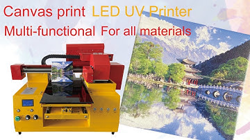 What is UV printing ? Multi-functional for all materials  ----  canvas print video