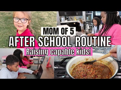 AFTER SCHOOL ROUTINE FOR MY 5 KIDS I KIDS CHORES I MOM OF 5