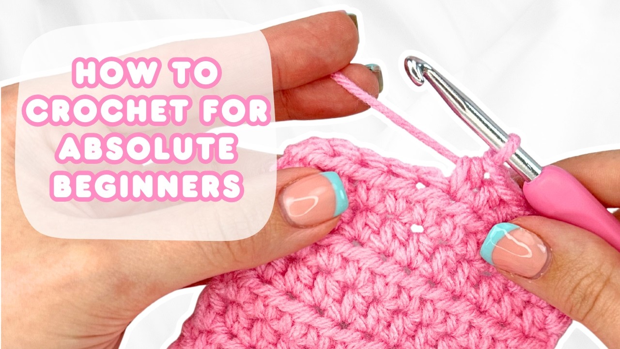 how to crochet for ABSOLUTE BEGINNERS | easy step by step tutorial🧶part ...