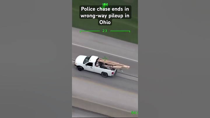 Police chase ends in wrong-way pileup in Ohio #chase #ohio #caughtoncamera