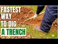 FASTEST WAY TO DIG A TRENCH | How to Dig a Trench With a Demo Hammer