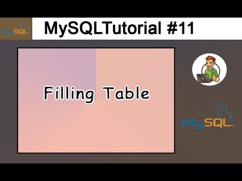 11 - Filling Table in MySQL