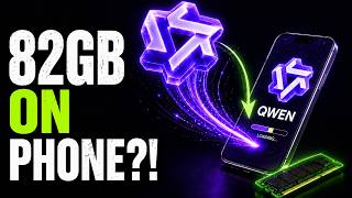 Qwen Just Ran An 82Gb Model On A 12Gb Phone