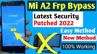 Mi A2 Frp Bypass New Security Patched Without Pc 100% Working | Mi A2 Frp Bypass Easy Method ||
