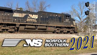 Norfolk Southern Freight Trains 2021