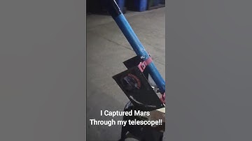 I captured Mars through my telescope.. This is what I got!!  #space #mars