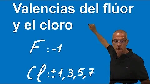 ¿Cuál es la valencia del flúor?