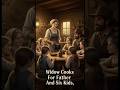 Widow Cooks For Father And Six Kids, Becomes Their Beloved