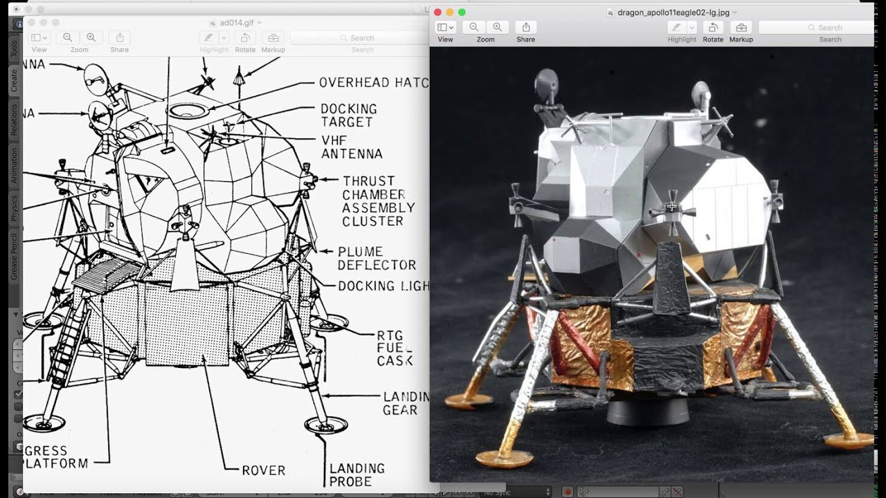 Blender Tutorial - Apollo 11 Lunar Module - part 3 - YouTube