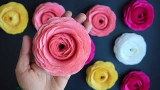 🌹Tissue Paper Flower - Anybody Can Make This Simple and Beautiful Rose Flower - Paper Craft 🌹