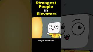 Strangest People in Elevators! (Animation) #shorts