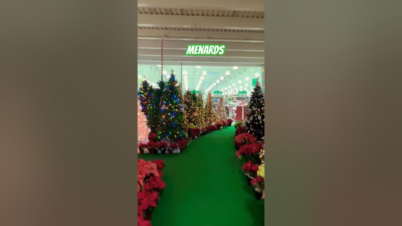 Menards Christmas Trees 🎄 ️ christmasdecor shopping christmas YouTube