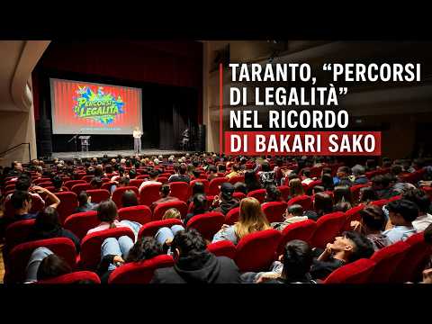 Video Taranto, Percorsi di legalità nel ricordo di Bakari Sako