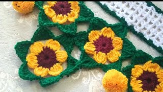 How to crochet beautiful toran/home made beautiful flower toran/सुंदर तोरण बनाना सिखे