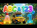 Learn ABC Phonics & Numbers 123 with Cars | 3D Vocabulary Songs for Toddlers - Baby Car TV