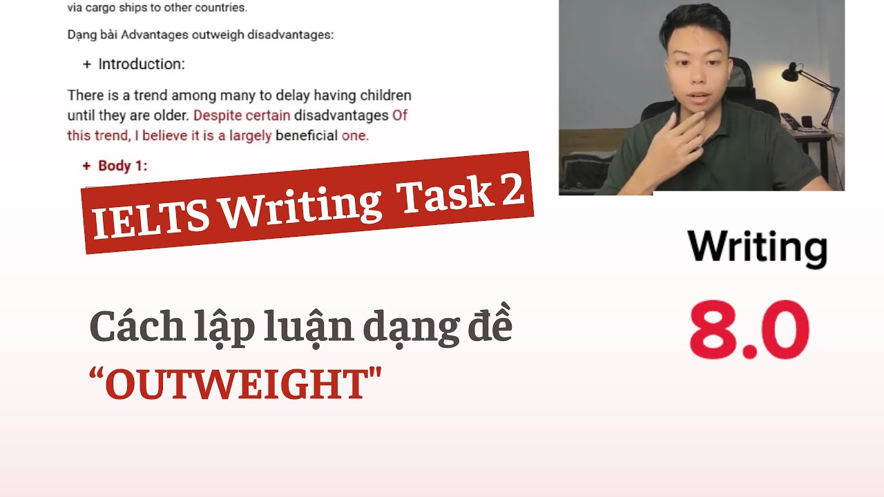 8.0 Writing 🔥🌟 Cách lập luận dạng đề 