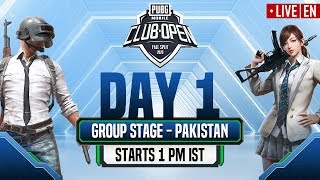 [EN] PMCO Pakistan Group Stage Day 1 | Fall Split | PUBG MOBILE CLUB OPEN 2020