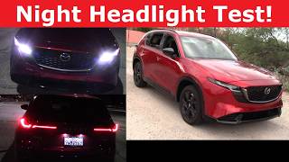 2026 Mazda CX-5 Headlight Test and Night Drive