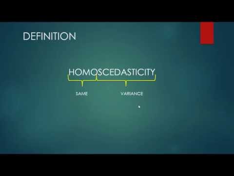 homoscedasticity assumption