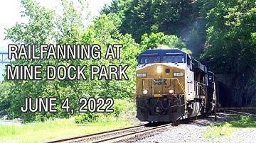 4K | Railfanning at Mine Dock Park - June 4, 2022
