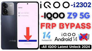 -Unlock IQOO Z9 5G FRP Bypass [Without PC] -All IQOO Android 14 Frp Google Account -No Talkback/Apps
