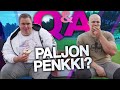 Paljon kuulantyöntäjä penkkaa? | Kysymyksiä & Vastauksia ft. Eero Ahola