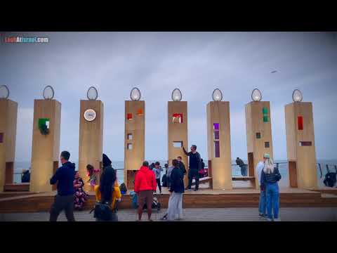 Ханукия 2021 в порту Яффо, Тель Авив, Израиль