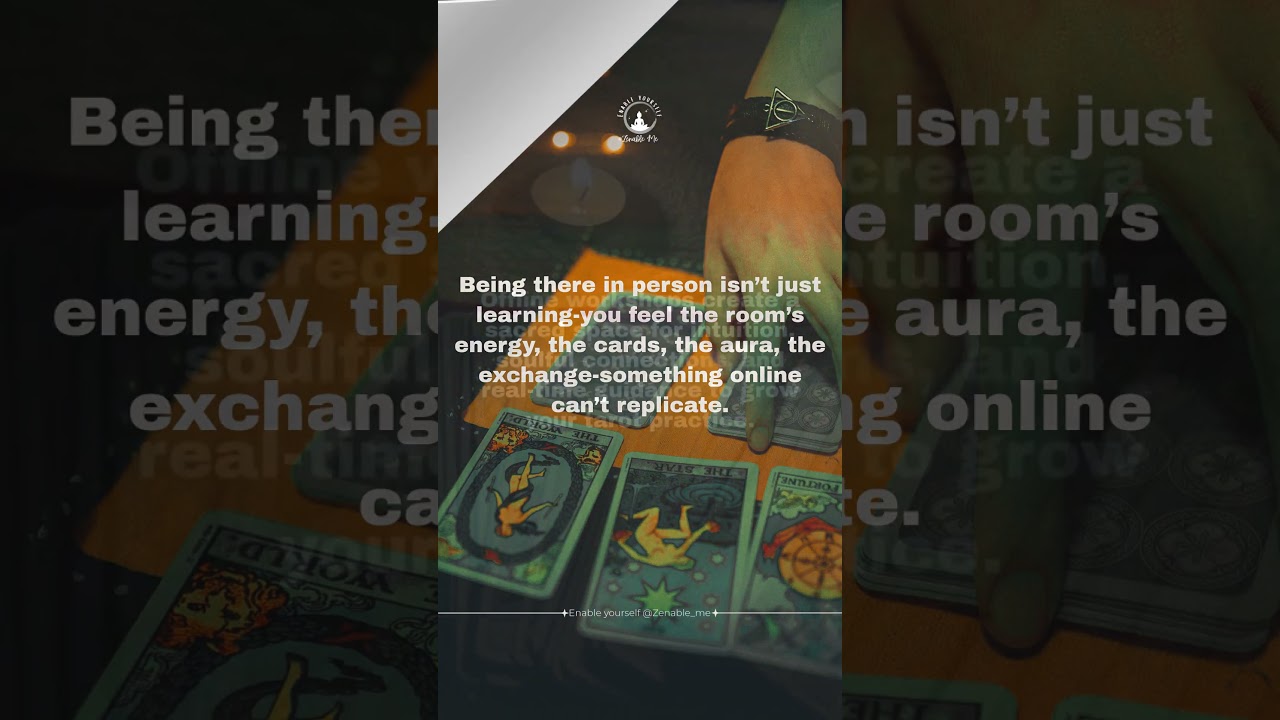 The difference between online and offline tarot workshop