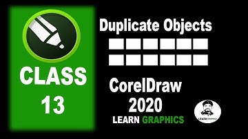 how to duplicate objects  in CorelDraw 2020 | Class 13 In Urdu / Hindi