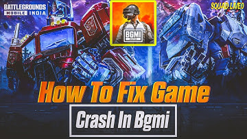 How To Fix Game Crash 3.9 Update In Bgmi | Game Crash Problem Fix In Bgmi |
