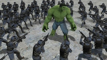 HULK VS 100 SCP GUARD!! Garrys Mod Sandbox