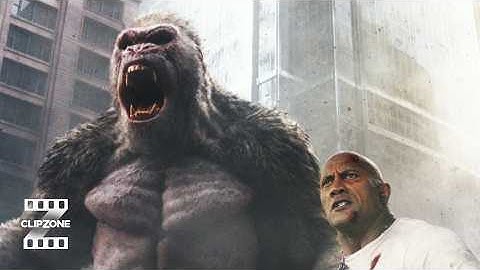 Rampage | Gorilla Fights Off Monsters | ClipZone: High Octane Hits