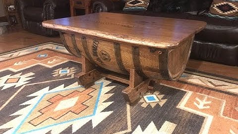 Whiskey Barrel Coffee Table Part 2