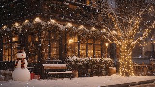 Download Lagu Sweet Christmas Jazz Music in Cozy Christmas Cafe on Snow Night \u0026 Winter For Sleep, Work, Study MP3